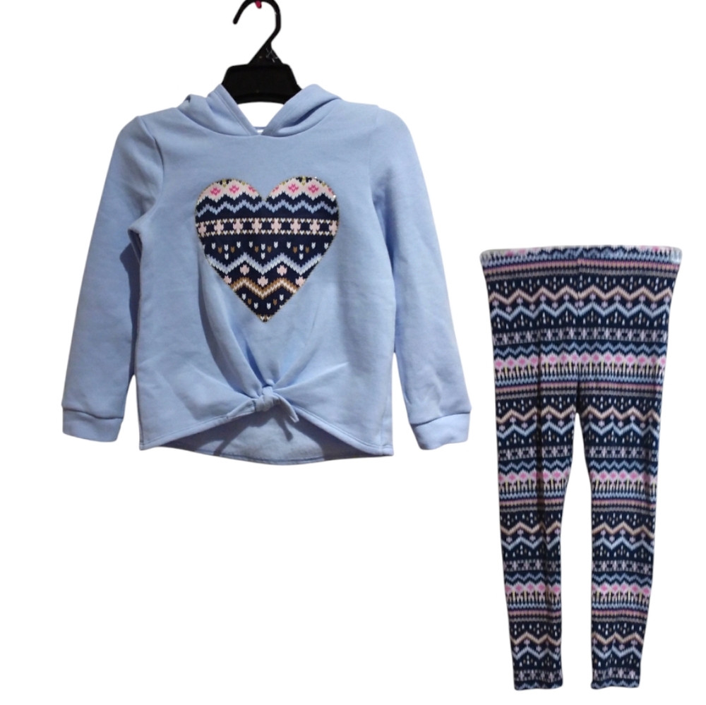 ⭐HP⭐ Carter's Girls Coordinating Faire Isle Heart 2 Pc Set